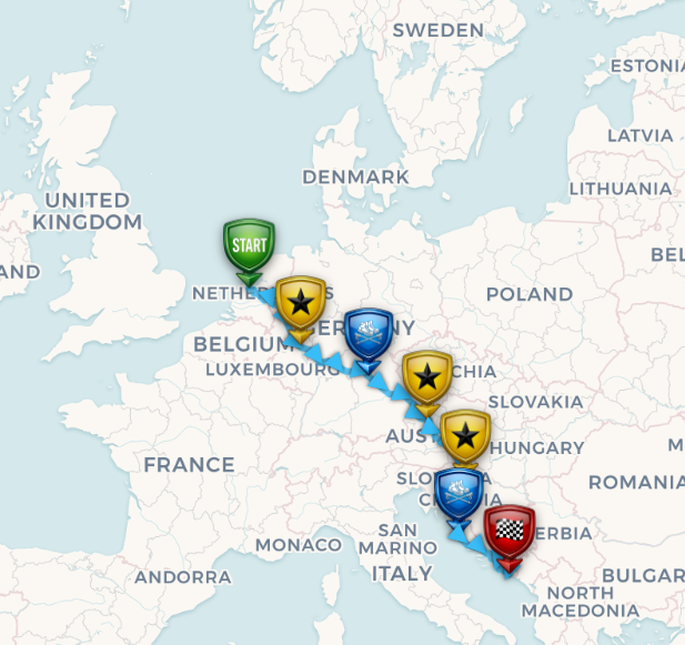 Amsterdam to Dubrovnik road trip